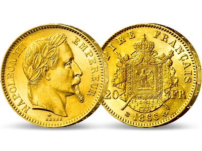 Die letzten Francs des letzten Kaisers − Frankreich, 20 Francs Gold 1861-1870
