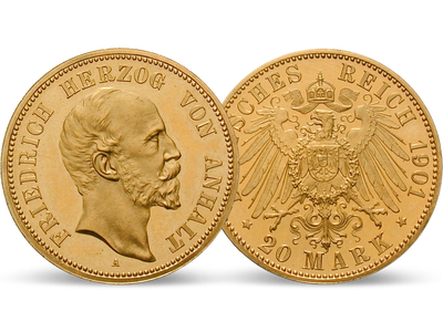 Deutsches Reich / Anhalt 20 Mark 1896/1901 Herzog Friedrich I.