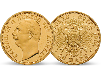 Deutsches Reich / Anhalt 20 Mark 1904 Herzog Friedrich II.