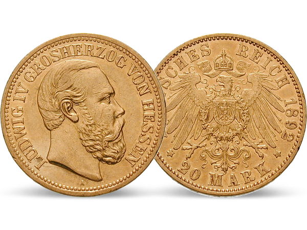 20-Mark-Münze von Großherzog Ludwig IV.