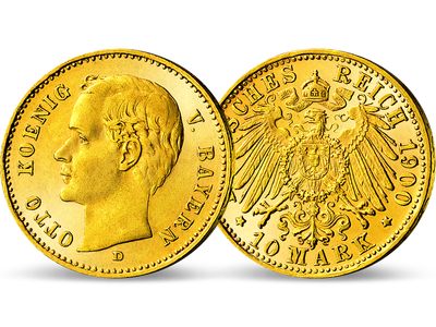 Bayerns letzte 10-Mark-Goldmünze − Otto, 10 Mark 1900-1912