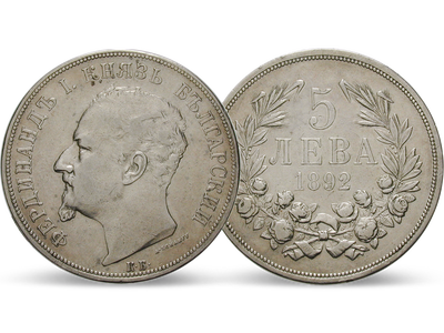 Bulgarien 5 Lewa 1892/1894 Ferdinand I.