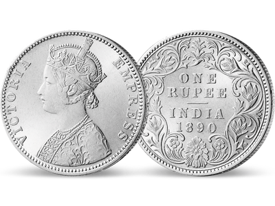 Victoria, Kaiserin von Indien − Britisch-Indien, 1 Rupie 1877-1901