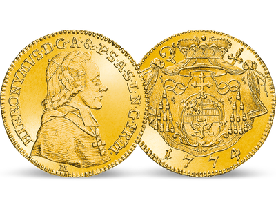 Mozarts erster Dienstherr in edlem Gold<br>Salzburg Dukat 1772-1802