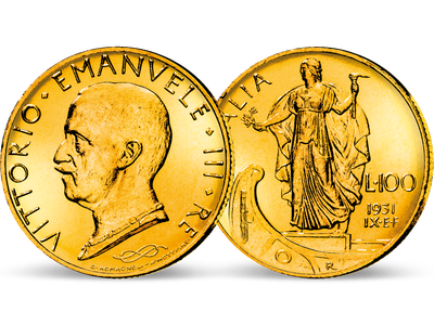 Italien 100 Lire 1931-1933 Viktor Emanuel III.