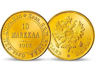 Die erste 10-Markkaa-Münze Finnlands!