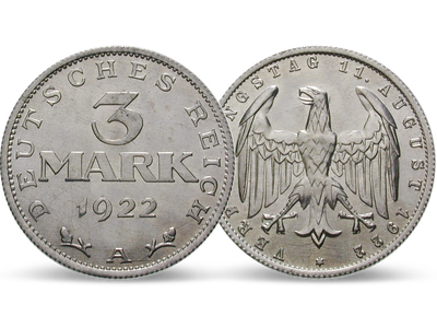 Weimarer Republik 3 Mark 1922-1923