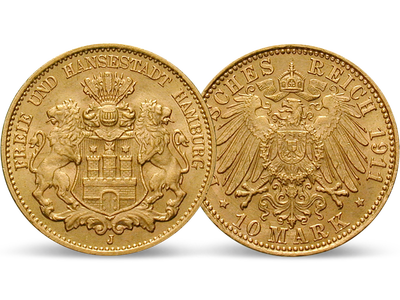 Gold aus der Hansestadt − Hamburg, 10 Mark 1809 – 1913