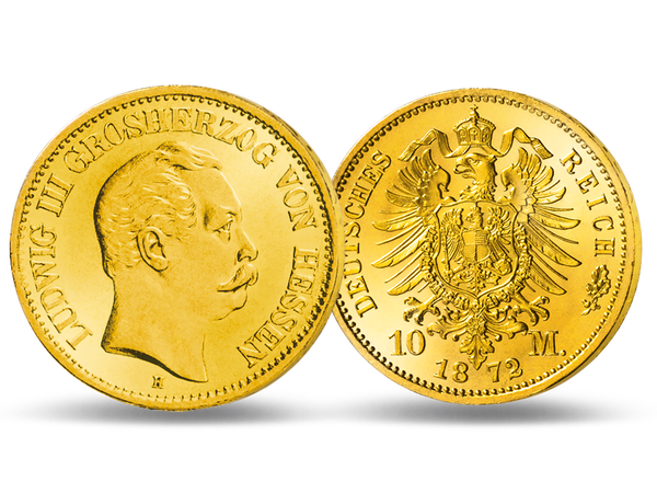 Die erste 10-Mark-Goldmünze Hessens 