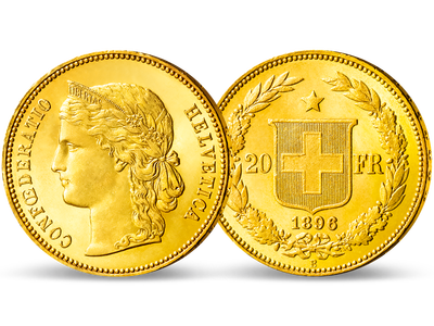 Der 'Krügerrand der Schweiz' − 20 Franken Helvetia in Gold