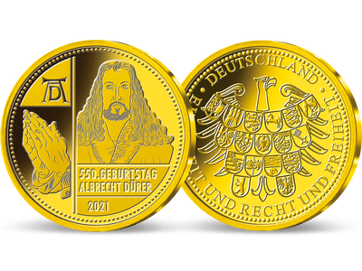 Gold-Jahresausgabe „550. Geburtstag Albrecht Dürer“ 2021 im Einzelverkauf