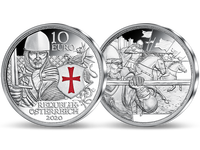 Österreichs 10-Euro-Silbermünze ''Tapferkeit'' 2020, Polierte Platte (PP)