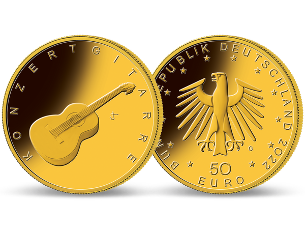 Die offizielle deutsche 50-Euro-Goldmünze 2022 