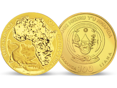 Nouveauté! Monnaie d'investissement 1 once en or  pur « Crocodile 2023 »