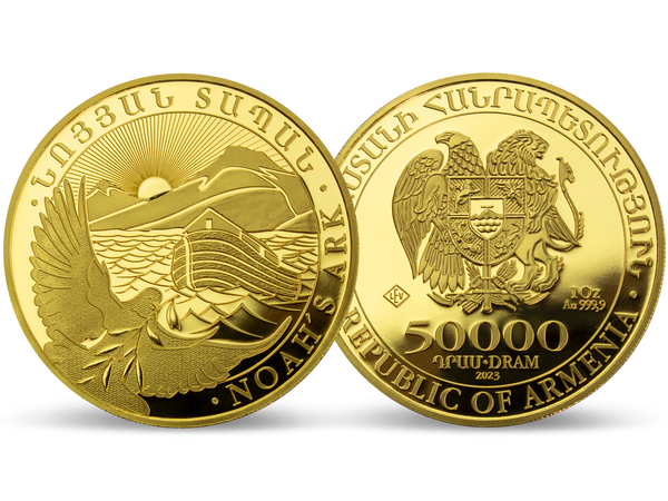 Die 1 oz Goldmünze Armenien 2023 