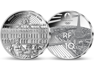 Les monnaies 10€ en argent pur - « Jeux olympiques Paris 2024 ». Votre CADEAU :  la monnaie  cuivrée ¼ d’Euro « Saut d'obstacles » 