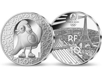 Monnaie de 10 Euros en argent pur «Paris 2024 - Mascotte» 2022 