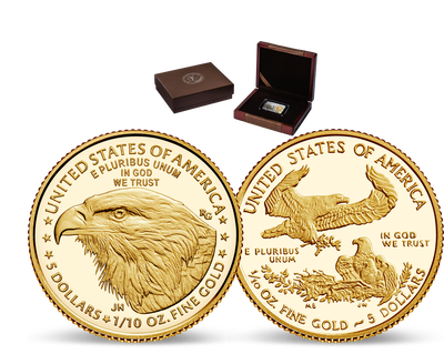Jubiläums-Münze: Gold Eagle, 2021 mit neuem Adler-Motiv