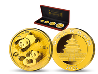 8 Gramm China Gold-Panda 2022, 100 Yuan, Au, ST