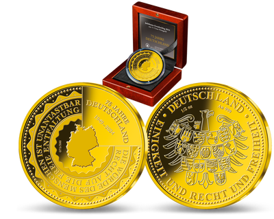 Die Gold-Jahresausgabe 2024 „75 Jahre Deutschland“ als Erstabschlag