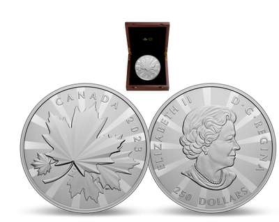 Monnaie d’1 kilo d’argent pur « Feuille d’érable » Canada 2023