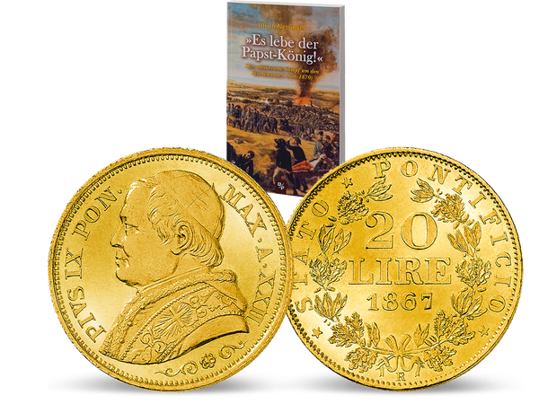 Das 20-Lire-Goldstück ist eine der letzten Münzen des Kirchenstaates.