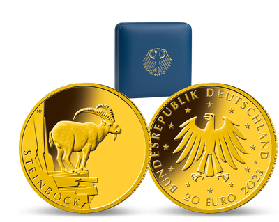 Als Krisenschutz begehrter denn je: Deutschlands offizielle 20-Euro-Goldmünze "Steinbock" 2023