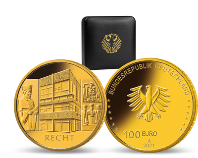 Die offizielle deutsche 100-Euro-Goldmünze 2021 