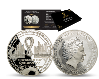FIFA World Cup Qatar 2022™: die offizielle 1-kg-Silbermünze „Doha“!