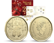 Kanada 2023: Weihnachts-Geschenk-Set mit Sonder- und Kursmünzen