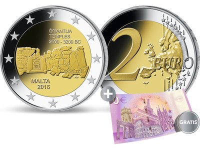 Malta 2016 'Ggantija' 2-Euro-Münze