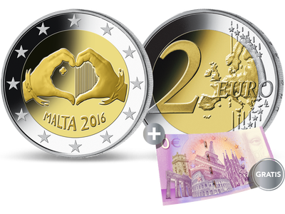 Malta 2016 2-Euro-Gedenkmünze 'Liebe'