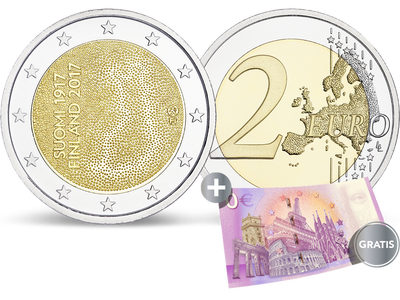Die 2-Euro-Gedenkmünze 'Finnland - 100 Jahre Unabhängigkeit'