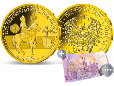 Gold-Jahresausgabe „1275. Geburtstag Karl d. Große“ 2022 im Einzelverkauf