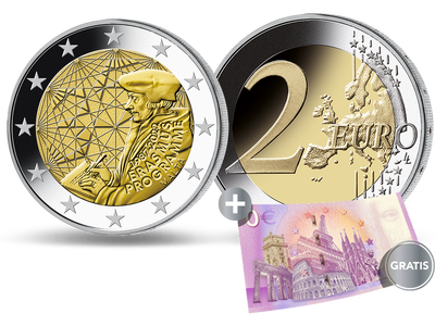 Malta 2022: 2 Euro-Gedenkmünze "35 Jahre Erasmus-Programm"