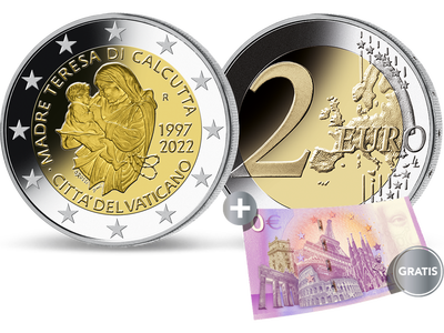 Vatikan 2022: 2-Euro Gedenkmünze 