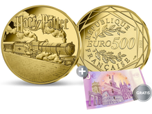 Magisches Highlight für jede Sammlung: die neue offizielle 500-Euro-Feingold-Gedenkmünze Frankreichs „HARRY POTTER™ – Hogwarts™-Express“ 2022!
