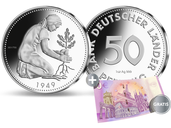 Die Neuprägung des 50-Pfennig-Stücks von 1949