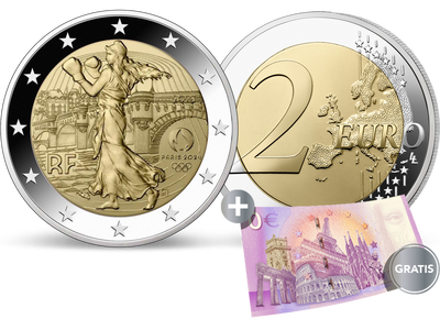 2 Euro Gedenkmünze Paris 2024 