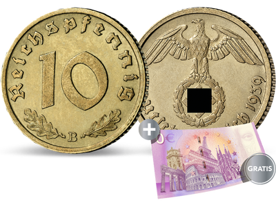 Drittes Reich 10 Reichspfennig 1936-1939