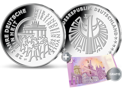 ++ Deutschlands erste 25-Euro-Münze ++
