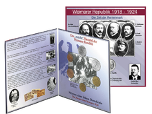 Der Kursmünzensatz Deutsches Kaiserreich in stilvoller Präsentationsmappe
