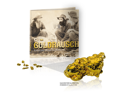 Die Zeit des Goldrausches – Echter Gold-Nugget aus Alaska!
