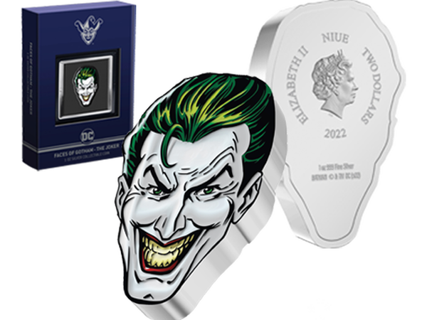 Die offizielle 1-Unzen-Feinsilber-Münze „The Joker™“