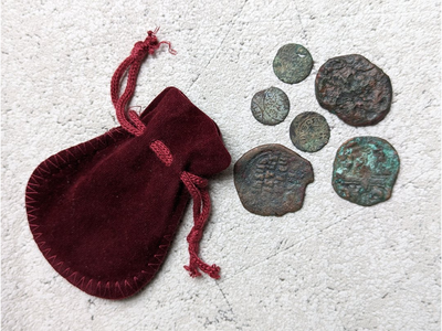 Ein halbes Dutzend Münzen - 6 echte mittelalterliche Münzen