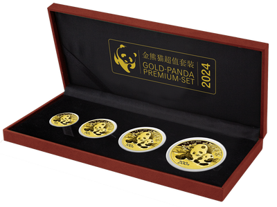 Gold-Panda-Jahressatz 2024 - Premium-Set mit einer Goldmünze gratis!					
