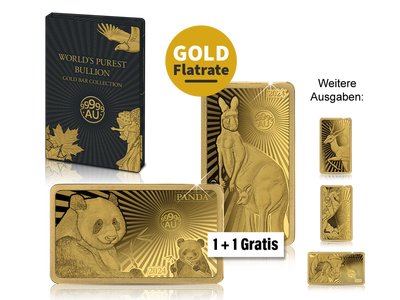 Gold-Barrenmünzen „Purest Gold Collection - Anlage-Legenden“ - Flatrate