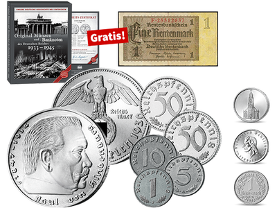 Münzen des Dritten Reiches 1933-1945 – Start: Hindenburg + Kursmünzen
