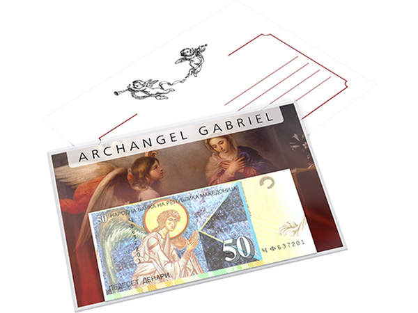 Exklusive Banknote zu Ehren des Boten Gottes ''Erzengel Gabriel''
