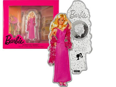 1 oz Silbermünze 999.9 I Love Barbie™ - Superstar Barbie™				
